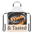 Fried & Tasted Apron | Cooking Pan Design, Flames Graphic
