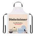 Dishclaimer apron | Funny kitchen dishes design, high heels and plates