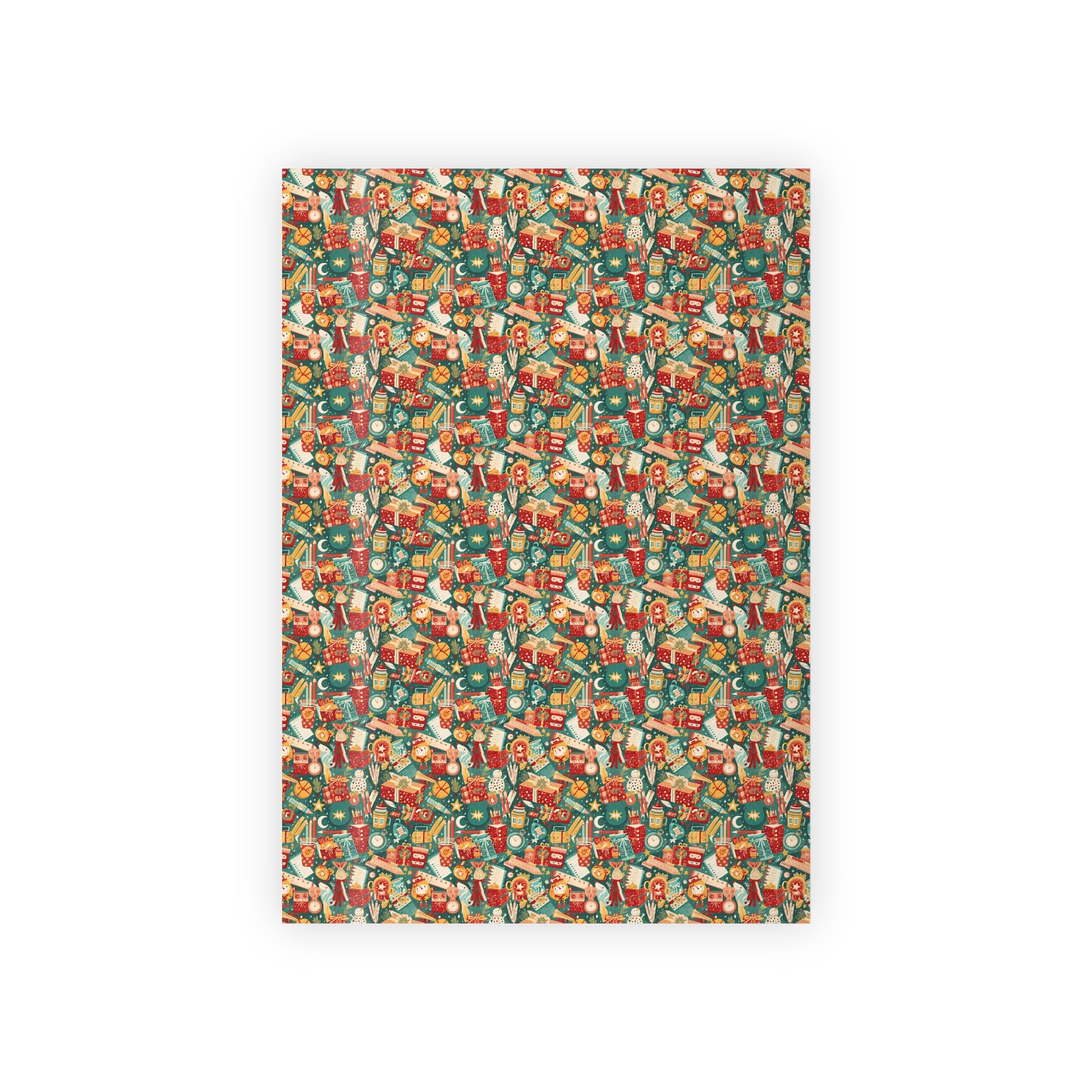 Christmas Nutcracker Gift Wrapping Paper Roll — Vintage Holiday Toy Pattern