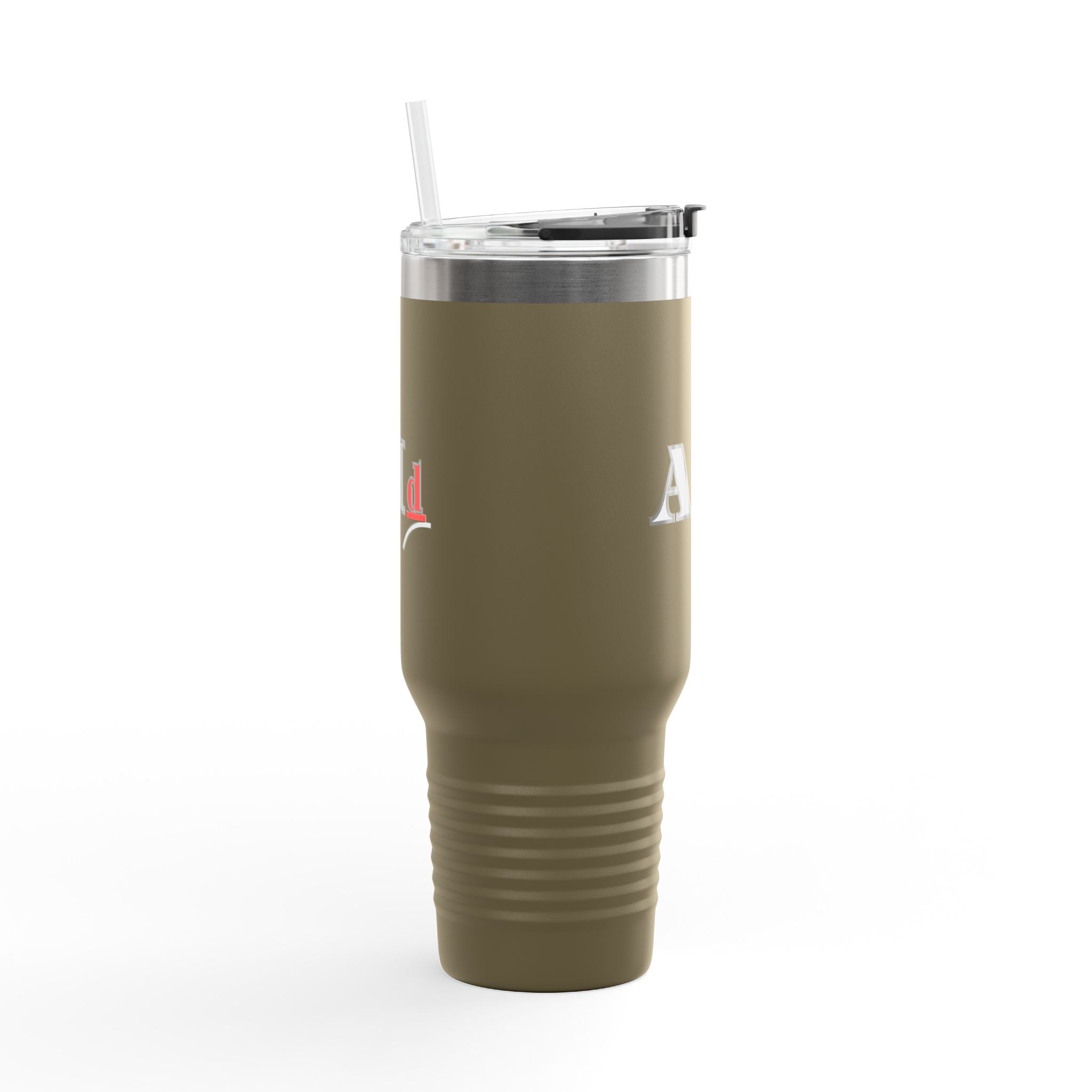 AI-Themed 40oz Insulated Travel Mug with Handle & Straw