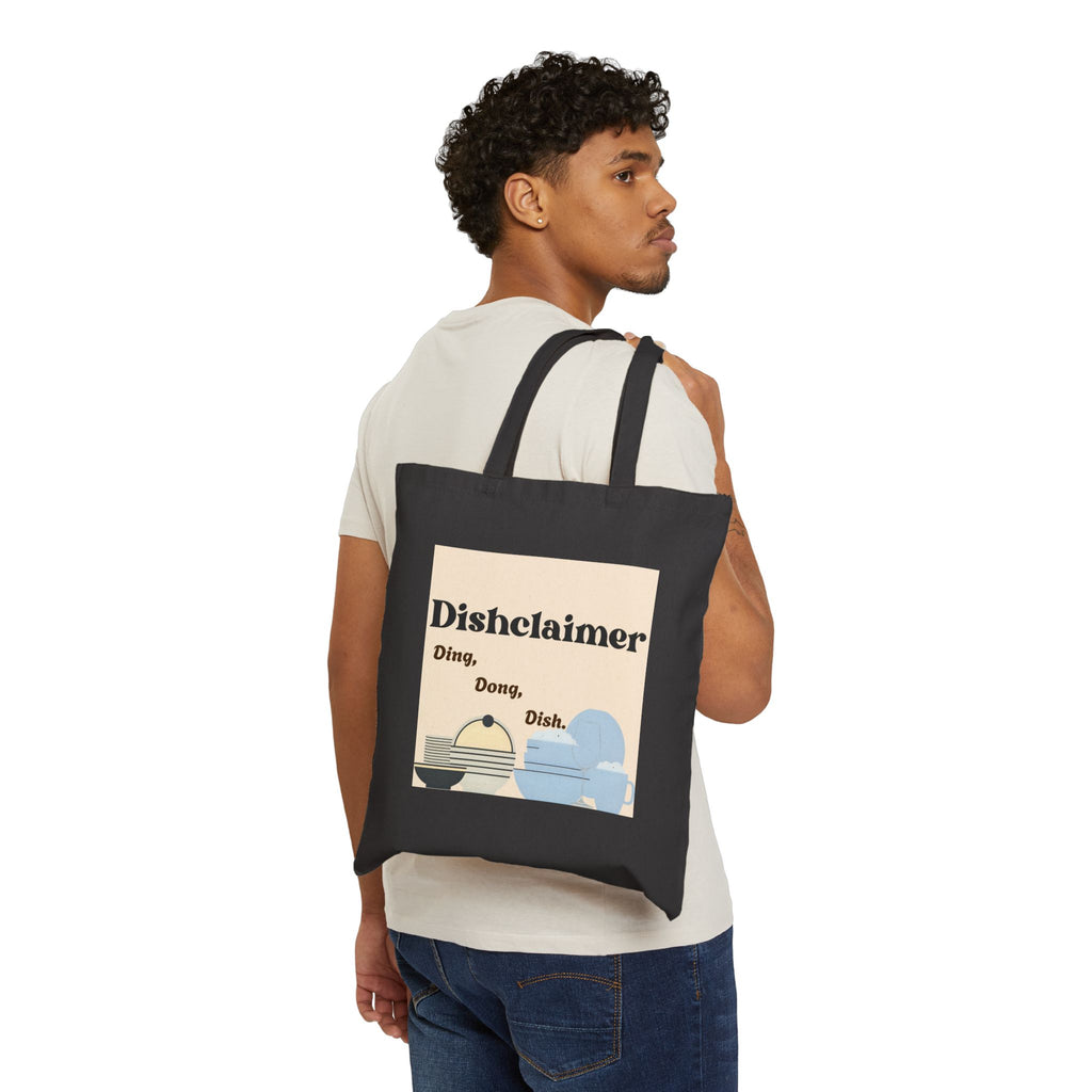 Disclaimer Ding Dong Dish tote bag | kitchen pun canvas tote