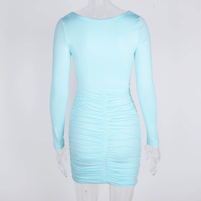 Pack hip long sleeve dress