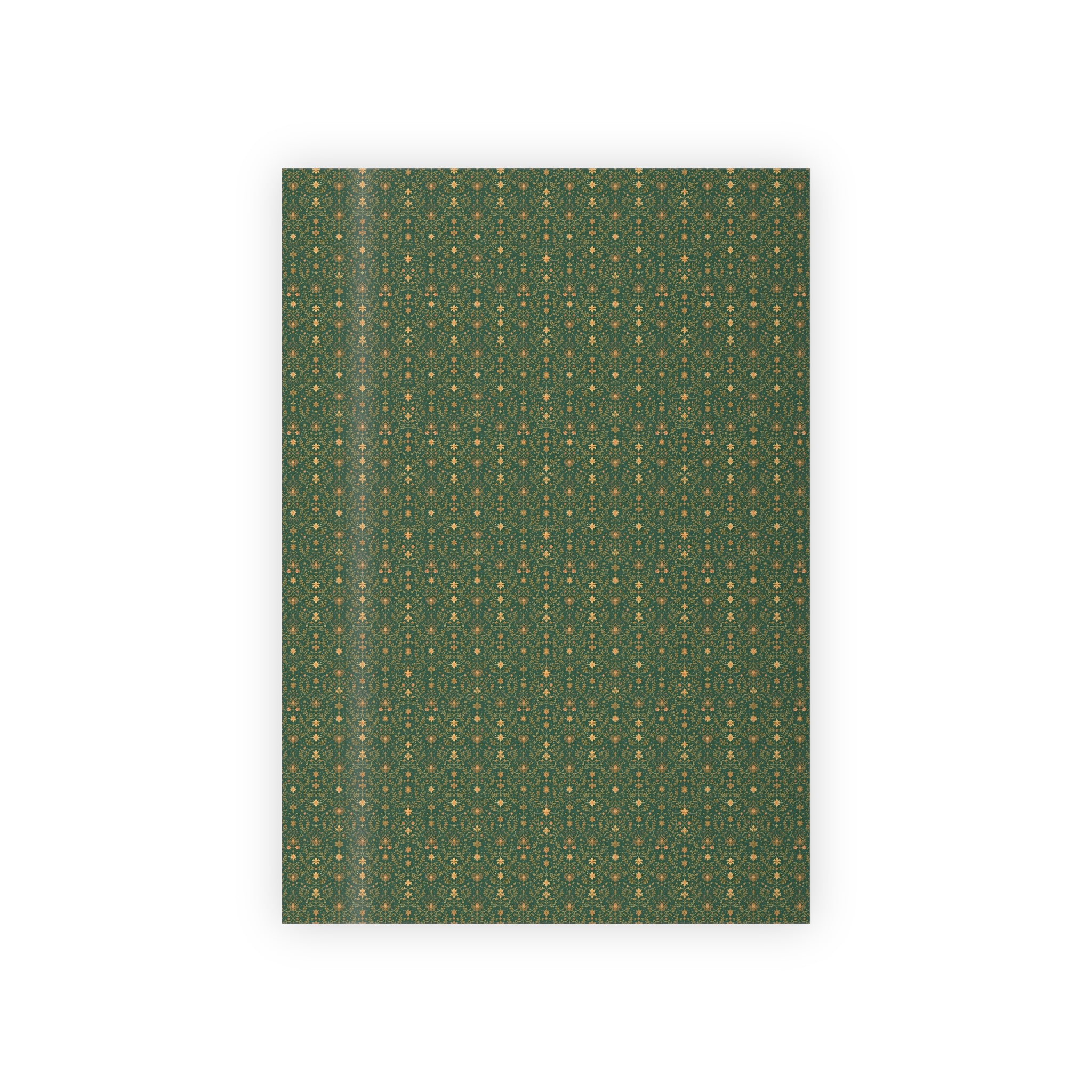 Green Holly Dots Gift Wrap Roll — Festive Christmas Wrapping Paper