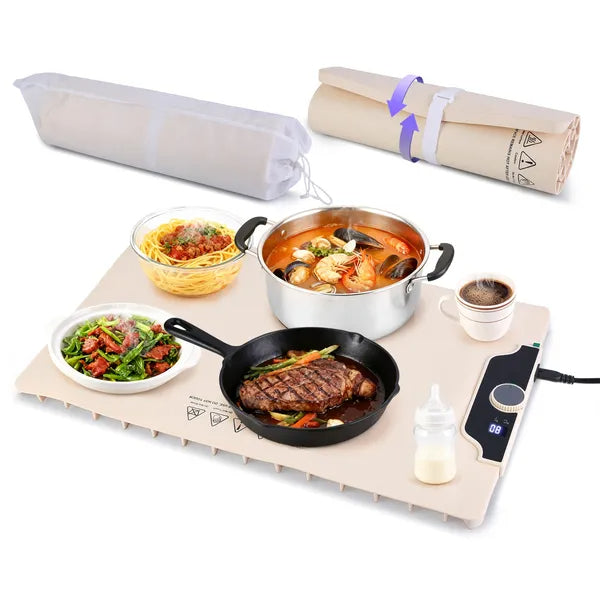 Portable Fast Heating Electric Silicone Food Warming Mat