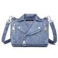 Denim Rivet Crossbody Bag
