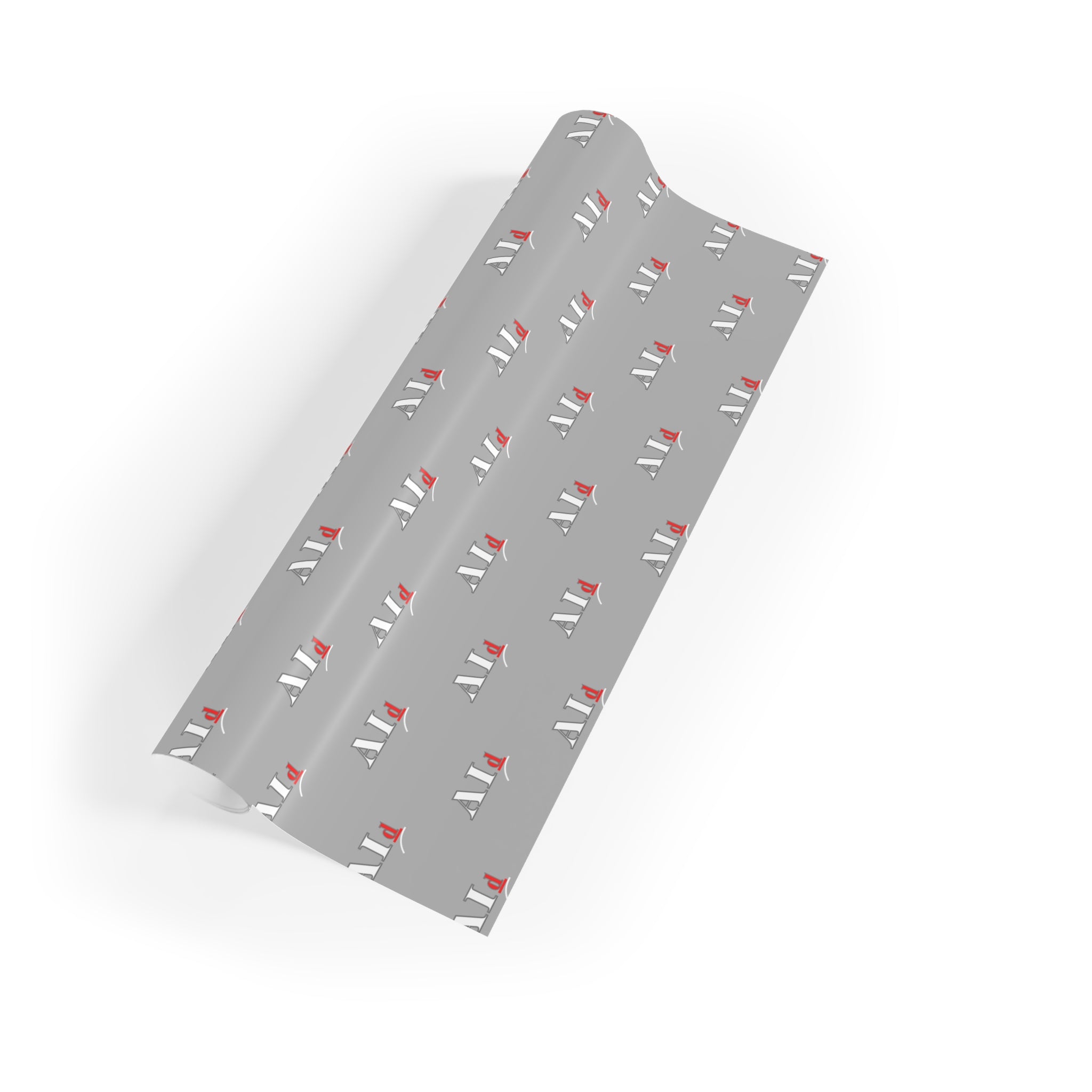 AI Candy Cane Pattern Festive Gift Wrap Roll