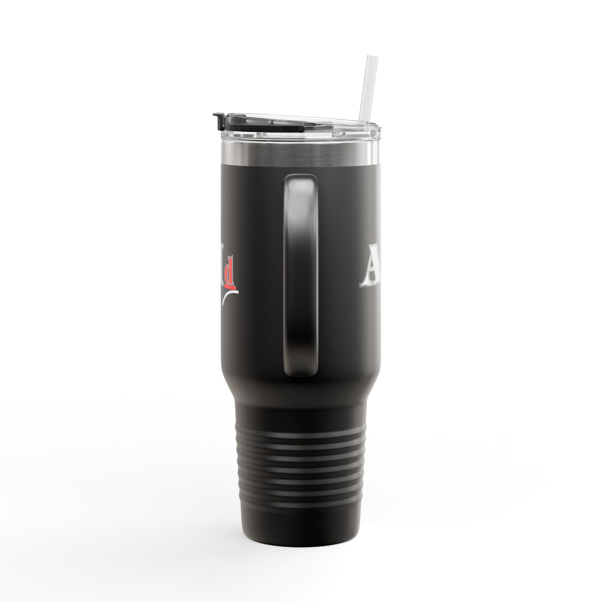 AI-Themed 40oz Insulated Travel Mug with Handle & Straw