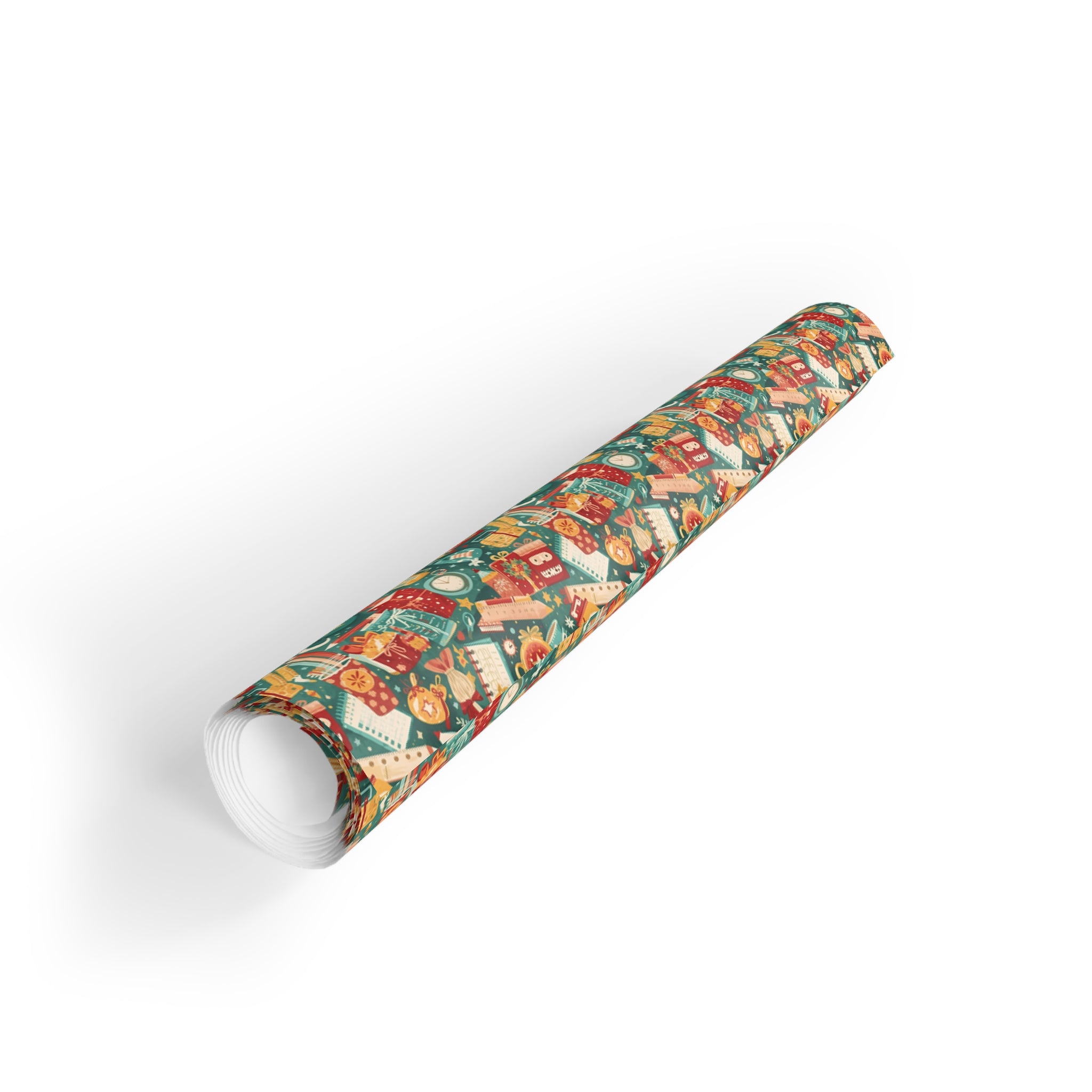 Christmas Nutcracker Gift Wrapping Paper Roll — Vintage Holiday Toy Pattern