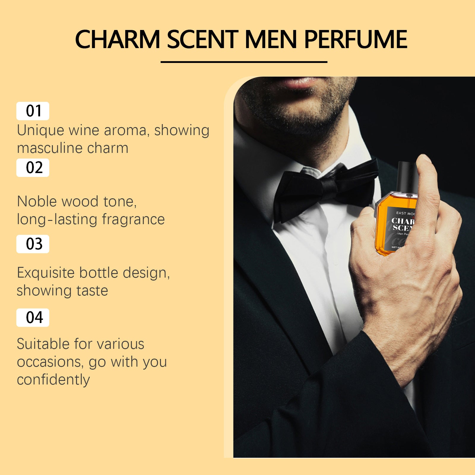 Men's Perfume Long-lasting Light Perfume Wooden