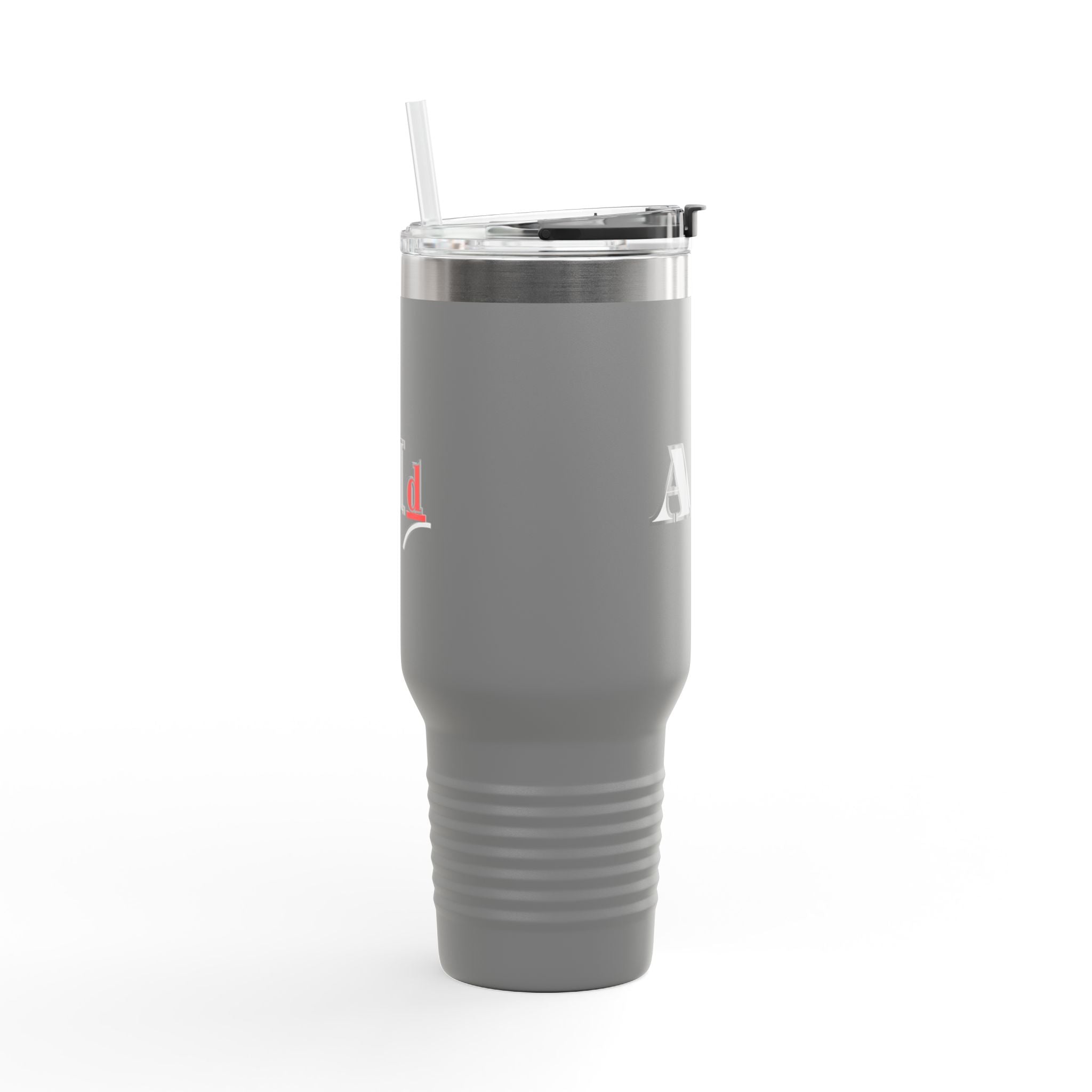 AI-Themed 40oz Insulated Travel Mug with Handle & Straw