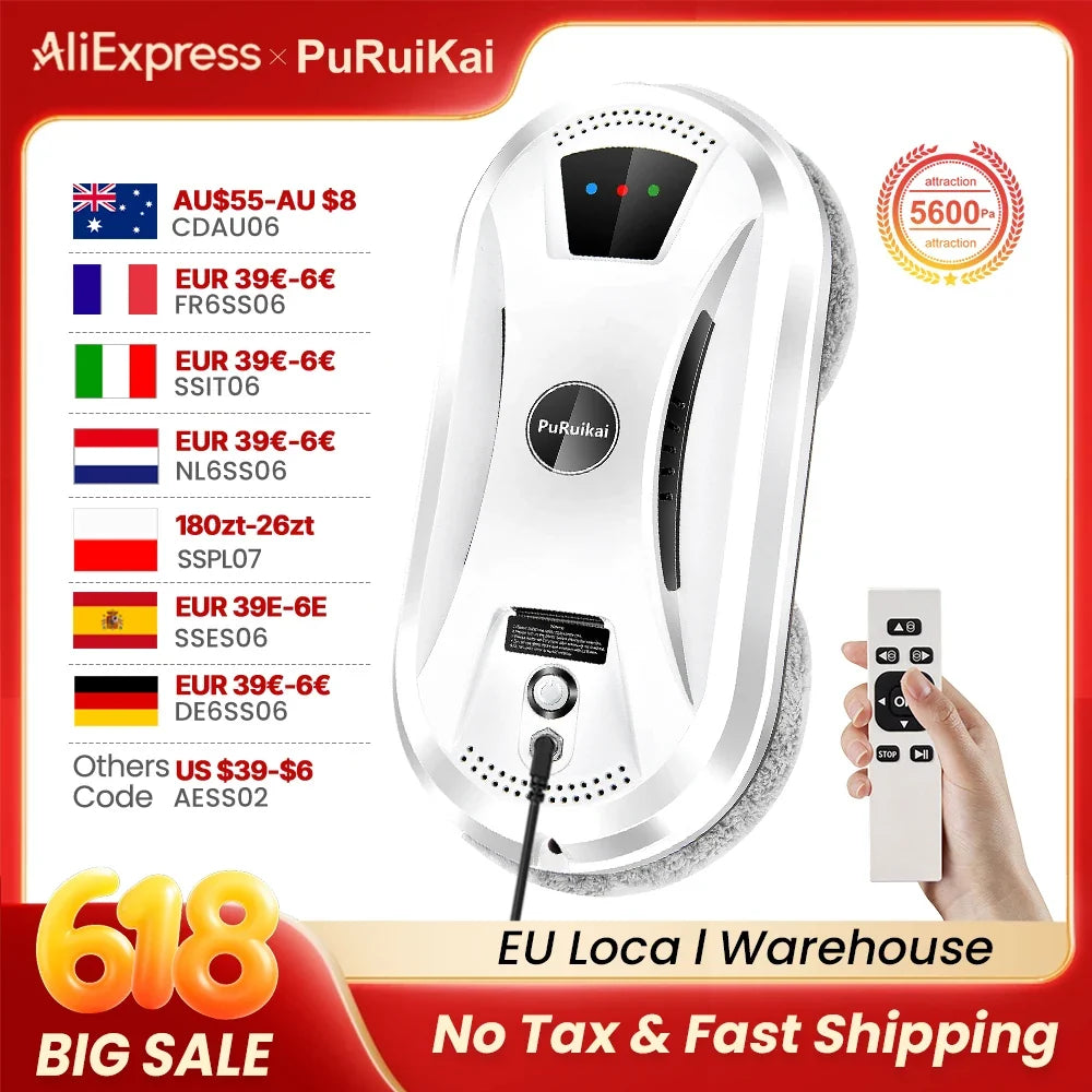 Smart Glass Cleaning Robot