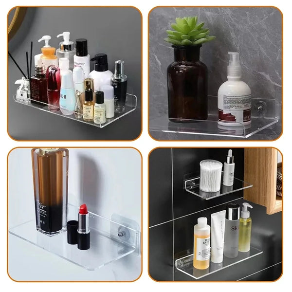 Elegant Space-Saving Acrylic Shelf