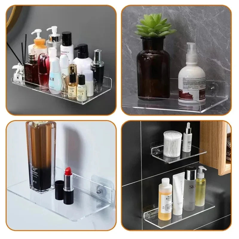 Elegant Space-Saving Acrylic Shelf