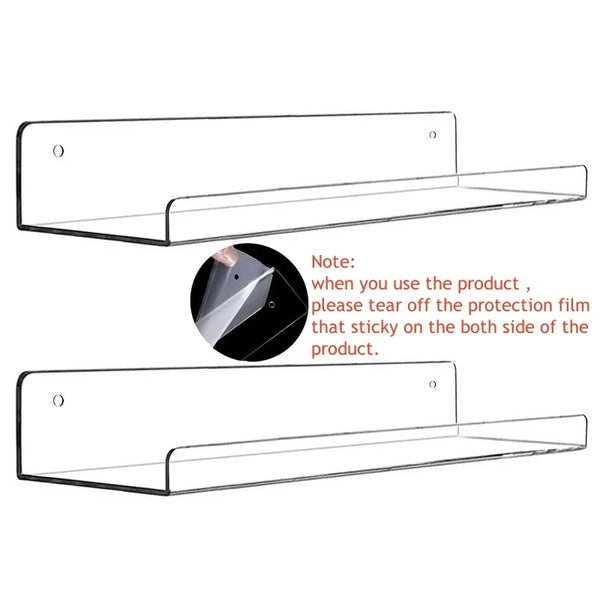 Elegant Space-Saving Acrylic Shelf