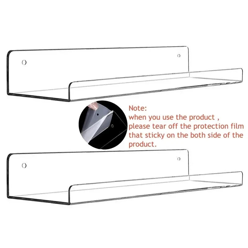 Elegant Space-Saving Acrylic Shelf
